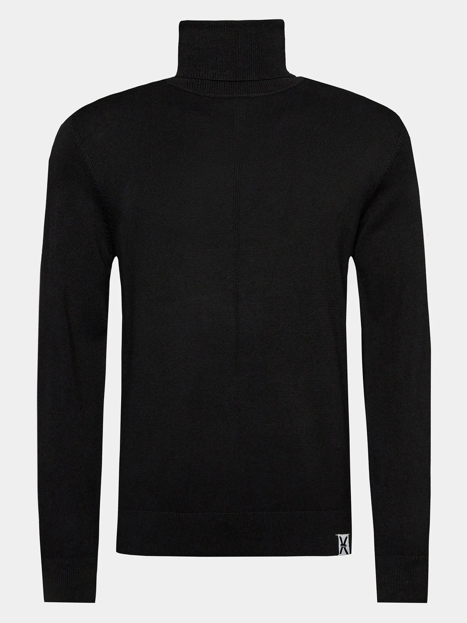 Maglia a collo alto RICHMOND X con bordi a contrasto sweater nero