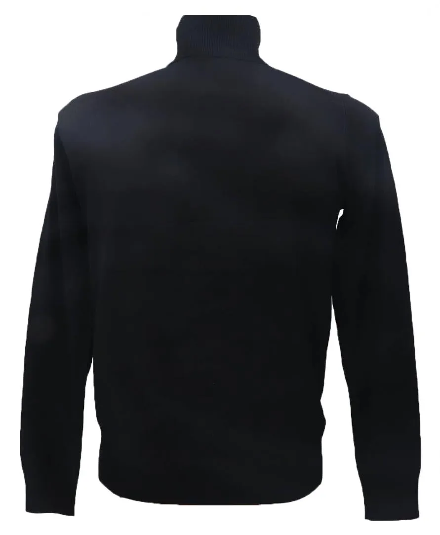 Maglia a collo alto RICHMOND X con bordi a contrasto sweater nero