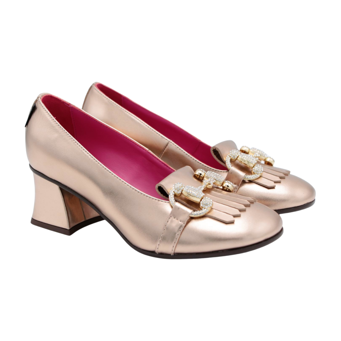 MARCO MOREO Gold  Heeled Loafer  JOANNA