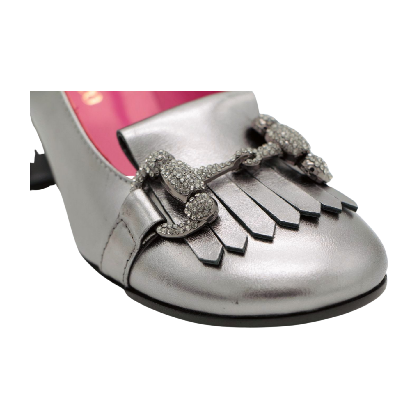 MARCO MOREO Pewter Heeled Loafer E4291JOANNA