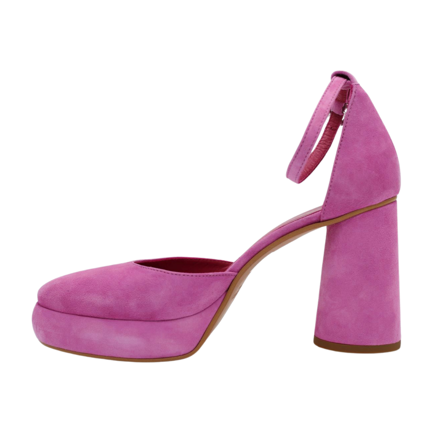 MARCO MOREO  PHOEBE Pink Suede Platform Shoe F081