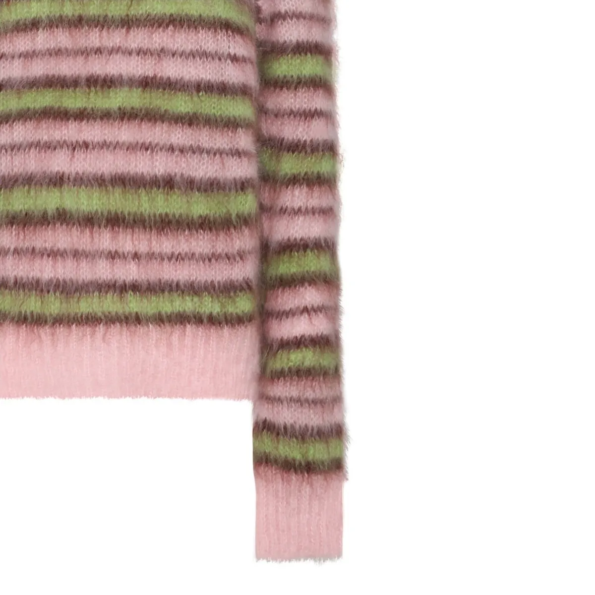 MARNI  |Crew Neck Stripes Casual Style Wool Long Sleeves