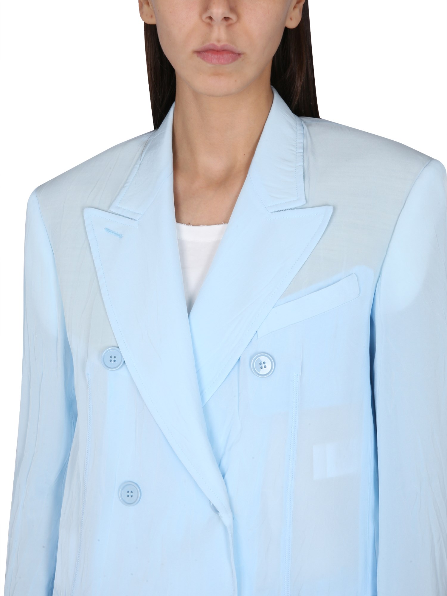 MAX MARA    VISCOSE DOUBLE-BREASTED JACKET