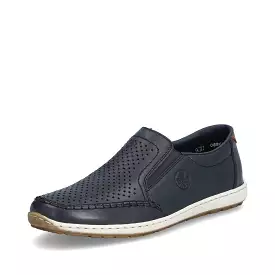 Men's Rieker 08868 Slip On Shoe Navy Blue