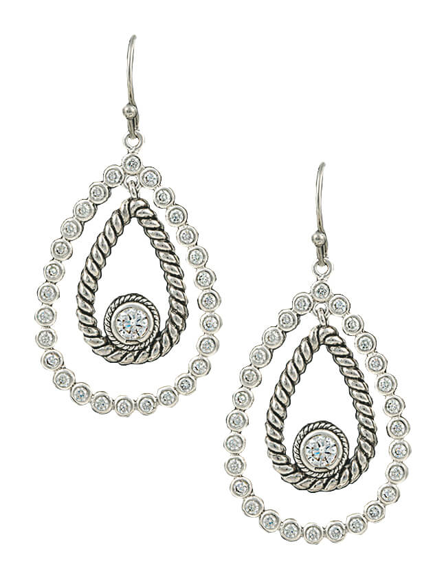 Montana Silversmiths - Hidden Treasure Raindrop Earrings