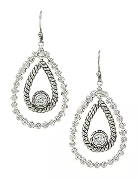 Montana Silversmiths - Hidden Treasure Raindrop Earrings