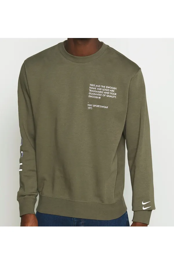 Nike New Swoosh Sweatshirt Khaki