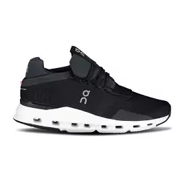 ON RUNNING CLOUDNOVA BLACK / WHITE TRAINERS