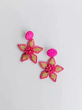 Paige Earrings - Hot Pink Michelle McDowell