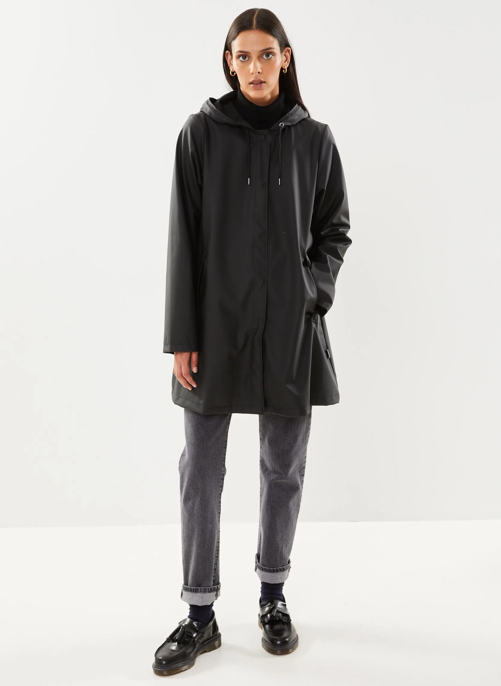 Rains A-line W Jacket - Nero