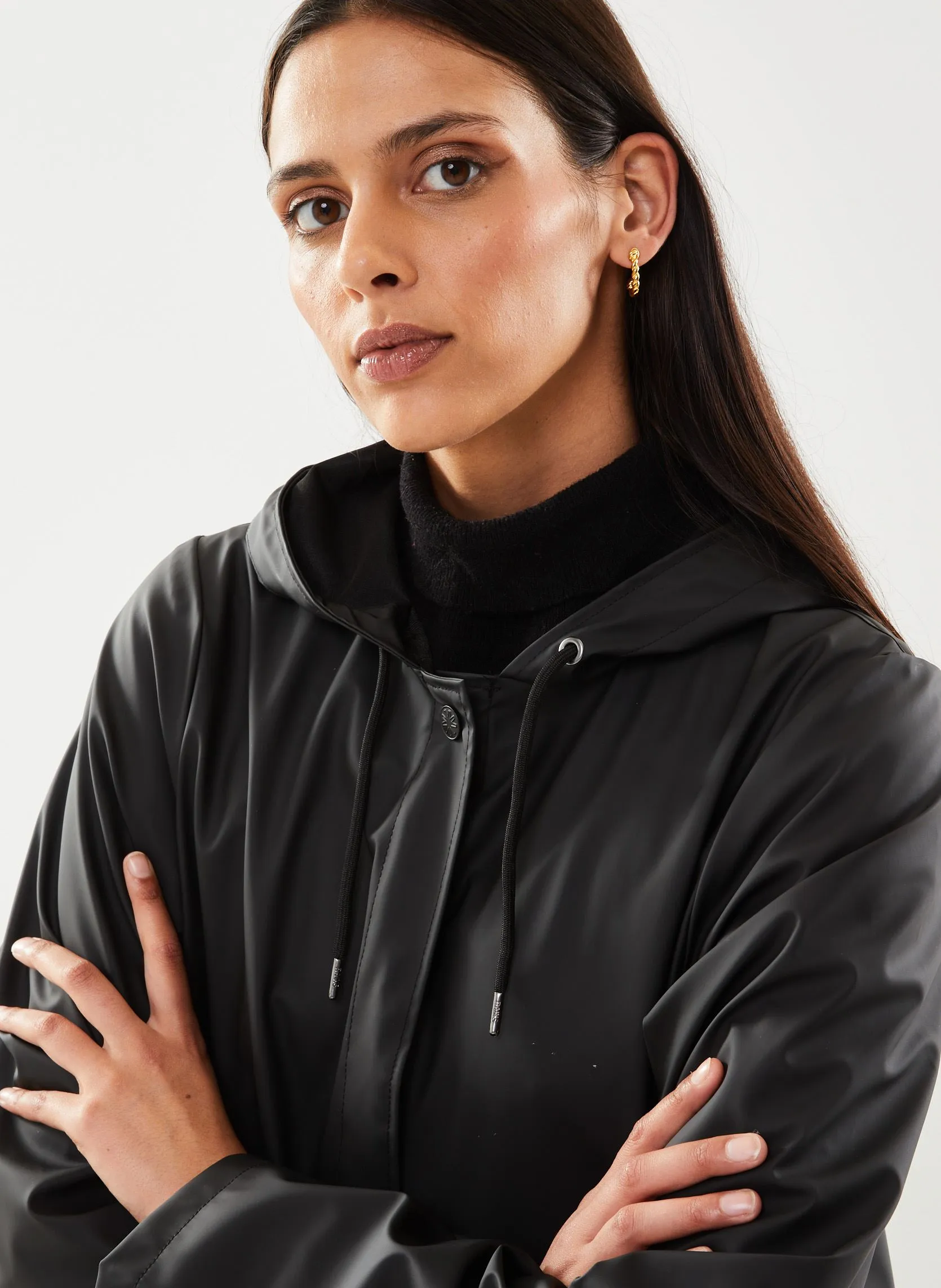 Rains A-line W Jacket - Nero