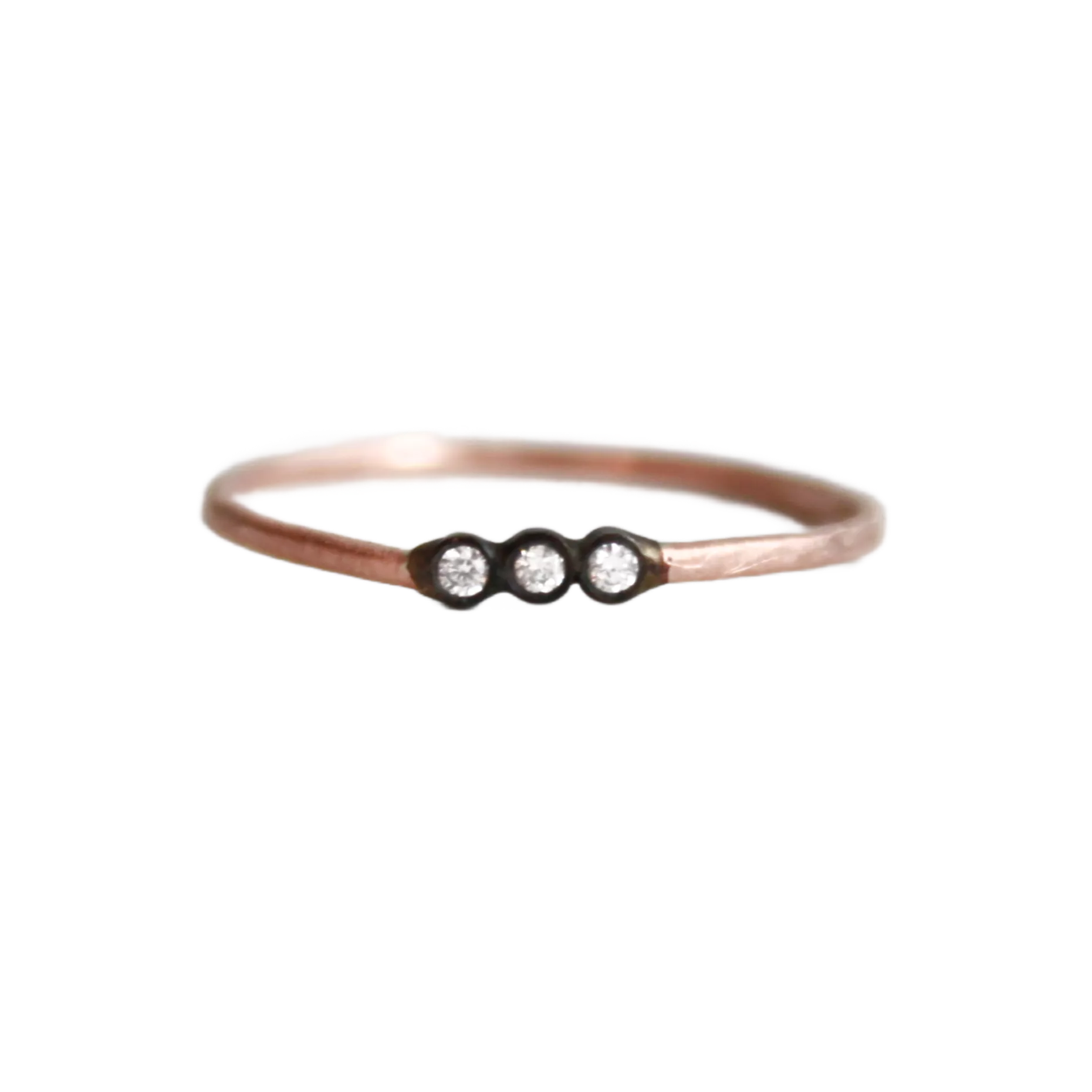 Rose Gold & Rhodium Plated Diamond Ring