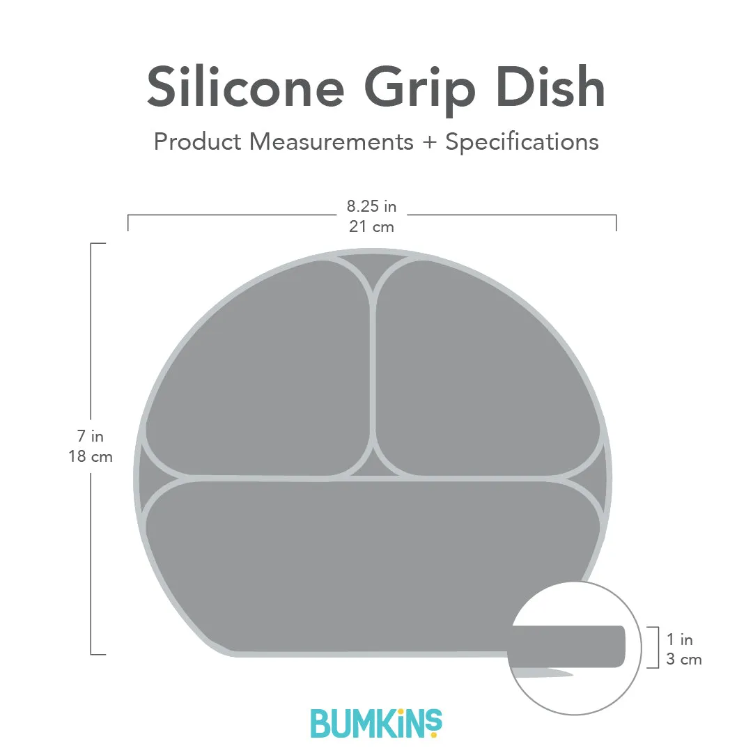 Silicone Grip Dish: Dark Blue