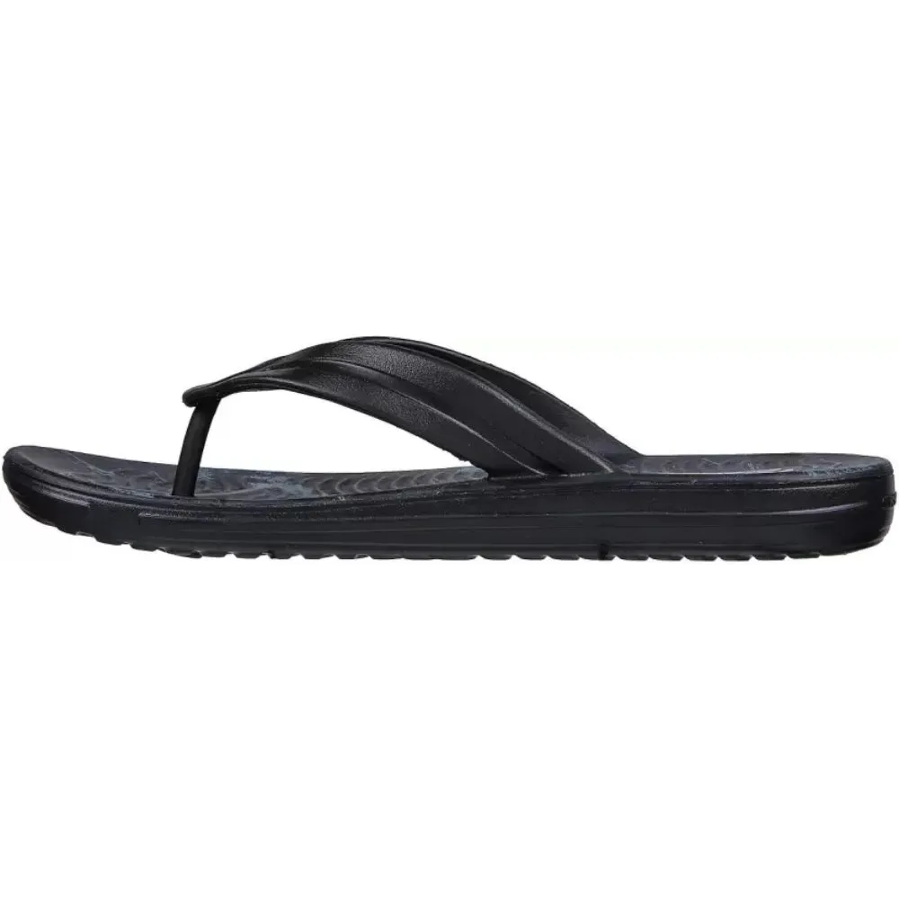 SKECHERS Men's Sand Bar Hide Out Slipper (Black)