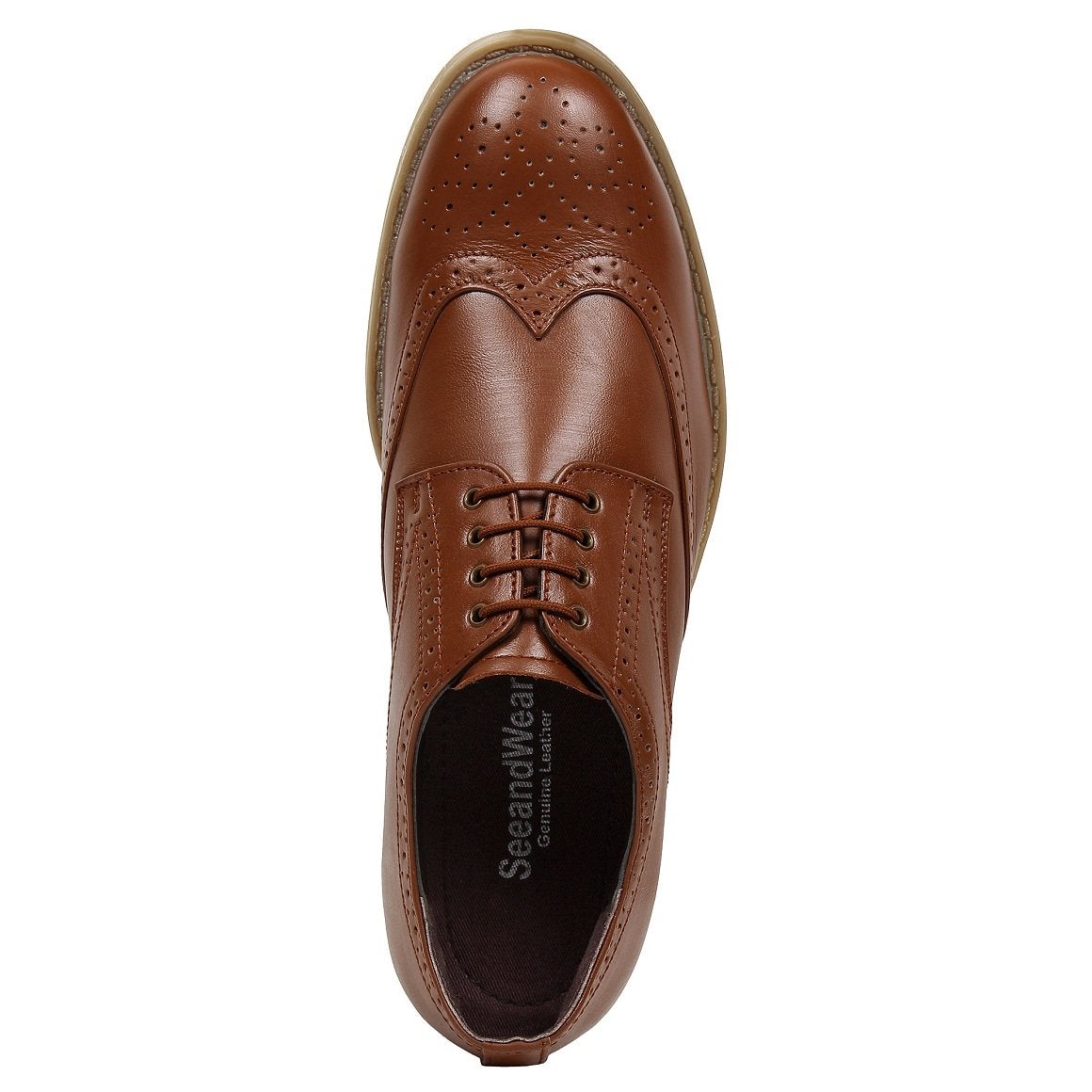 Tan Brogue Shoes For Men- Used