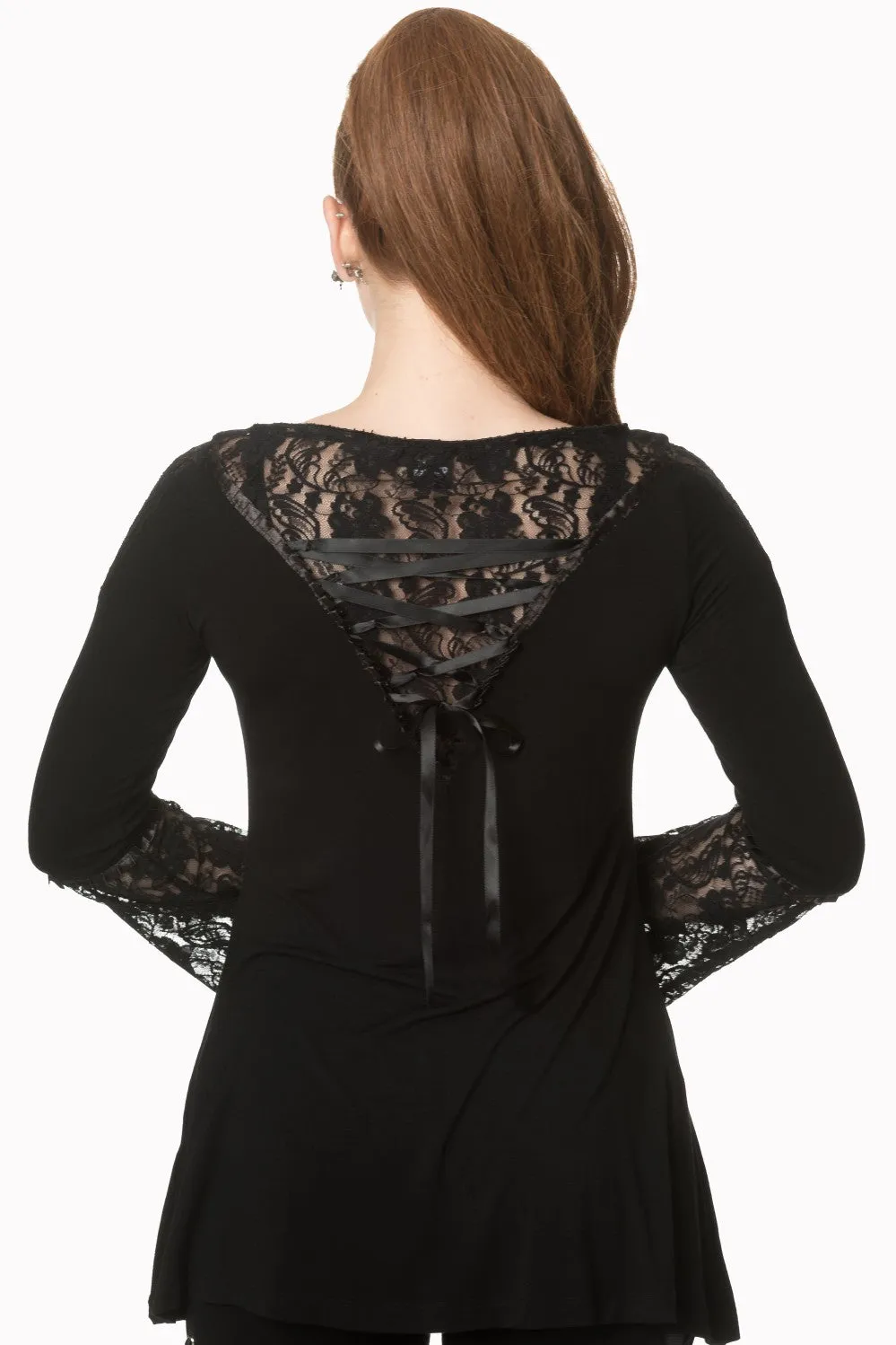 The Dark Hour Awaits Lace Top