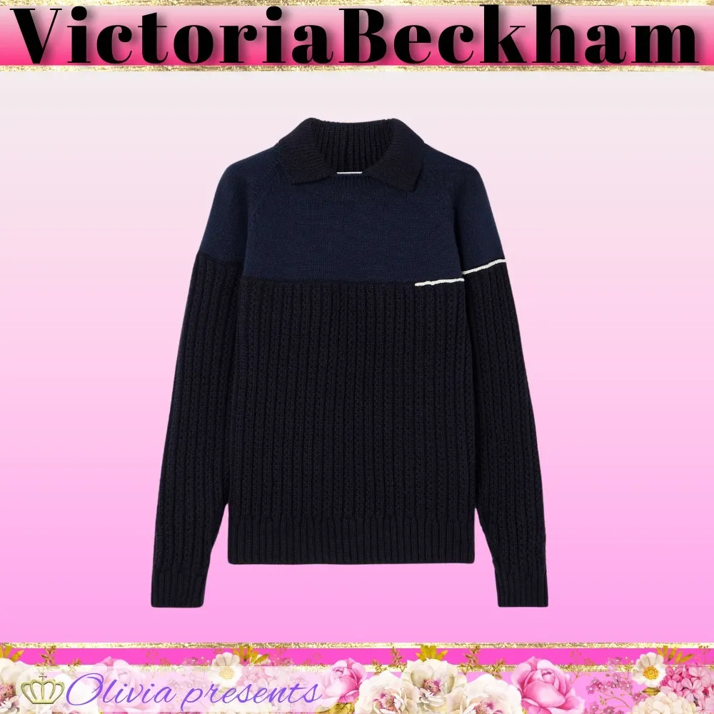 Victoria Beckham  |Casual Style Wool Long Sleeves Office Style Elegant Style