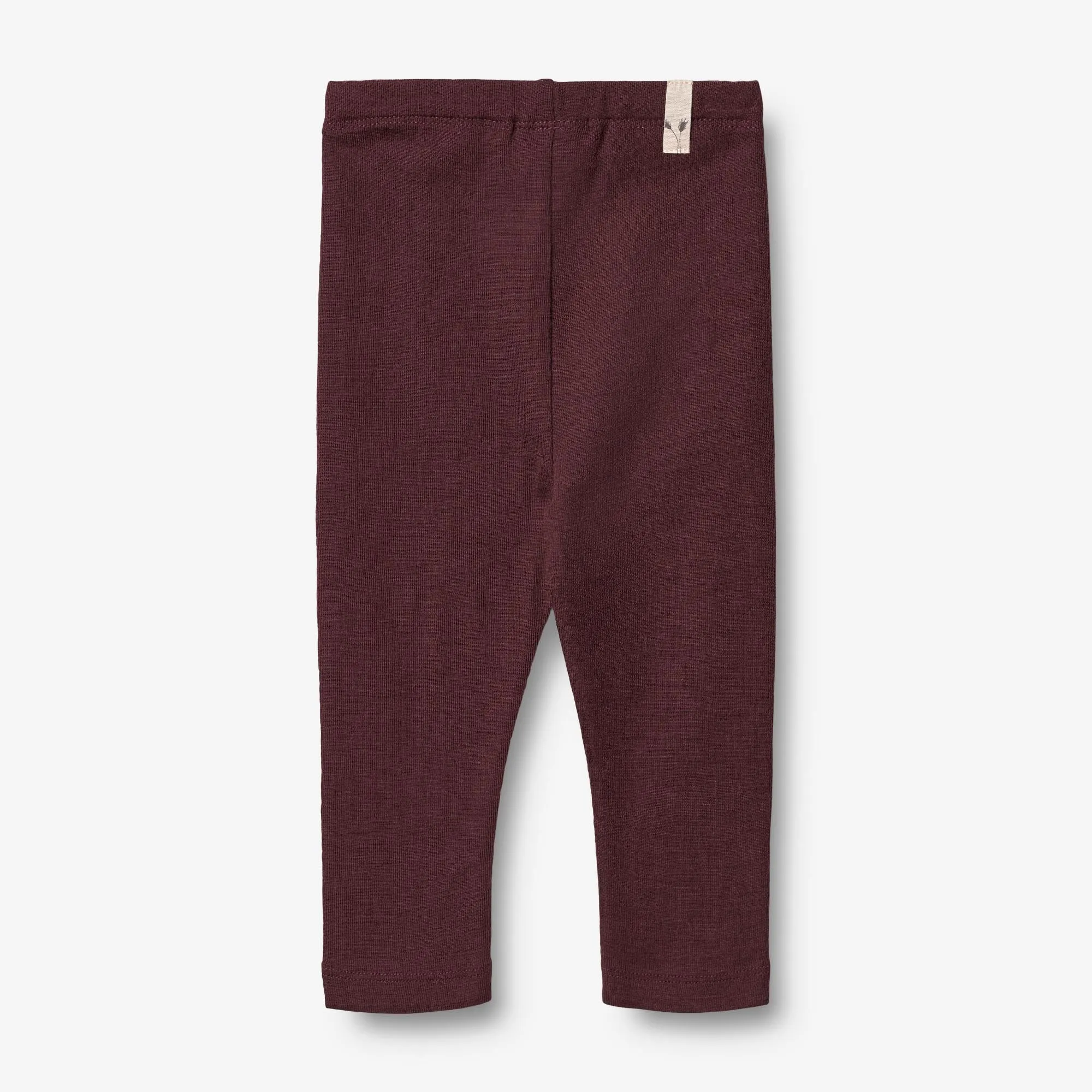 Wool Leggings | Baby - aubergine